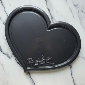 Podkładka pod znicz serce róża – brązowa/złota | AW-DECOR