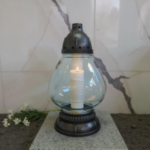 Lampion Pogrzebowy Czarny Tradycyjny | Symbol Pamięci