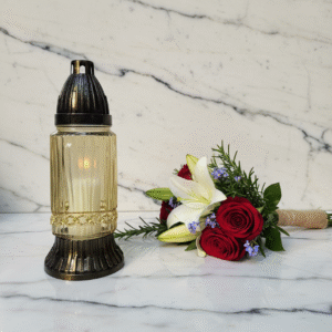Lampion Memorialny, Złoty, Luksusowy | Wieczny Blask